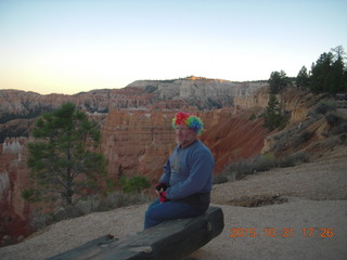 48 94x. Bryce Canyon sunset + Adam with multicolor wig