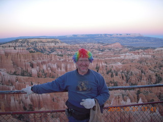 50 94x. Bryce Canyon sunset + Adam with multicolor wig