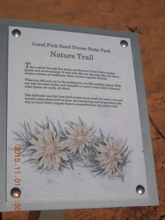 51 951. Coral Pink Sand Dunes State Park sign