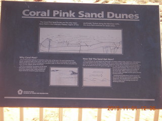 61 951. Coral Pink Sand Dunes State Park sign