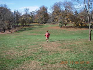 Red Creek airstrip run - Adam running