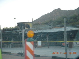 burned down Buffalo Chip Saloon in Cave Creek