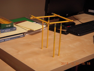 2 961. Brian's pencil sculpture