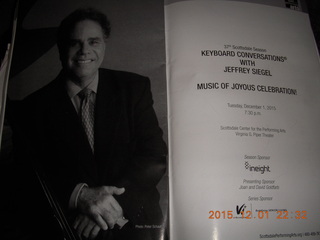 Jeffrey Siegel - Music of Joyous Celebration - Scottsdale program