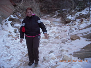 Zion National Park - ich war hier written in the snow