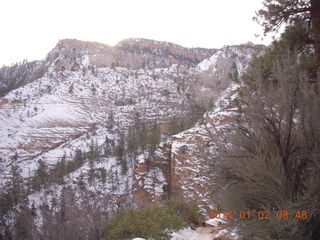 Zion National Park - ich war hier written in the snow