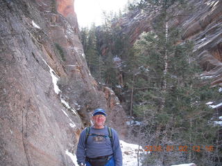30 972. Zion National Park - Hidden Canyon hike - Adam