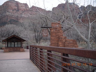 51 972. Zion National Park - Visitors Center - sign