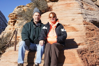 110 972. Zion National Park - Brad's pictures - Angels Landing hike - Brad and Kit