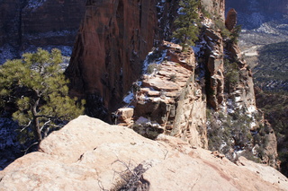 111 972. Zion National Park - Brad's pictures - Angels Landing hike - narrow part