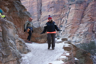 135 972. Zion National Park - Brad's pictures - Angels Landing hike - Walter's Wiggles - Adam and Kit