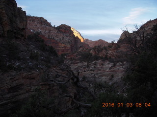 7 973. Zion National Park - Canyon Overlook hike - sunrise