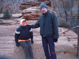 18 973. Zion National Park - Canyon Overlook hike - Kit and Brad