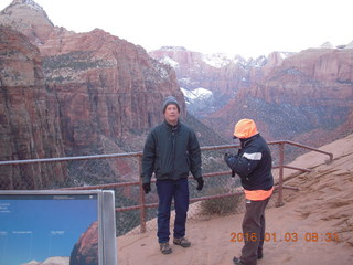 27 973. Zion National Park - Canyon Overlook hike - Brad and Kit