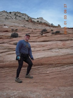 Zion National Park - layered slickrock - Adam