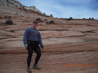 47 973. Zion National Park - layered slickrock - Adam