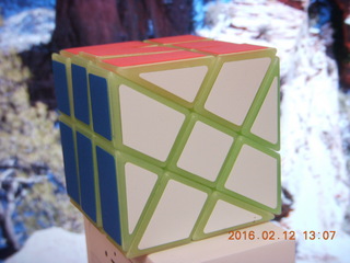 funky offset Rubik's cube