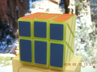 funky offset Rubik's cube