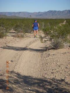 Alamo Lake run - Adam running