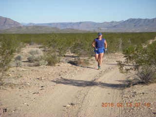 Alamo Lake run - Adam running