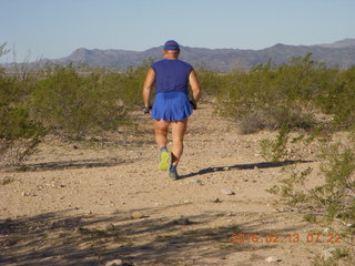 Alamo Lake run - Adam running