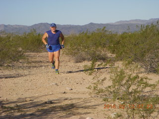 Alamo Lake run - Adam running