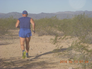 Alamo Lake run - Adam running