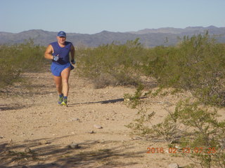 363 98d. Alamo Lake run - Adam running