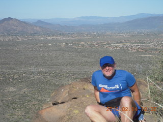 2921 98e. NH2T hike - Adam atop Brown's Mountain