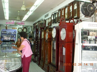 90 98s. Bangkok marketplace - clocks