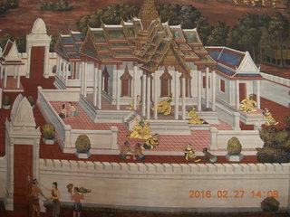 87 98t. Bangkok - Royal Palace - mural piece