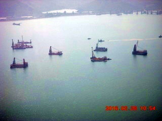 39 98u. aerial - trip bkk-hkg - Hong Kong boats