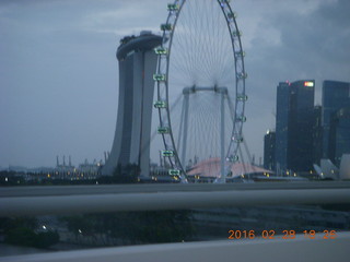 50 98u. funky building and ferris wheel in Singapore