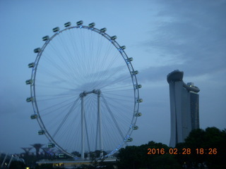 51 98u. funky building and ferris wheel in Singapore