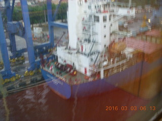 9 993. Indonesia - Jakarta port seen from ship