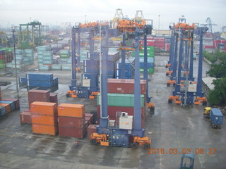 12 993. Indonesia - Jakarta port seen from ship