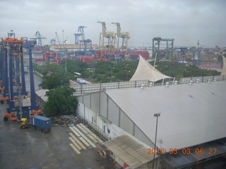 13 993. Indonesia - Jakarta port seen from ship