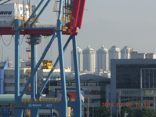 530 993. Indonesia - Jakarta seen from ship