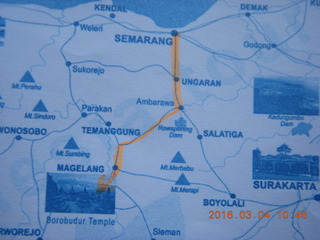 19 994. map to borobudur