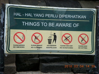 93 994. Indonesia - Borobudur temple sign