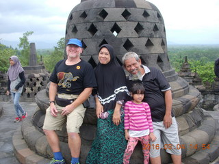 114 994. Indonesia - Borobudur temple - Adam and friends