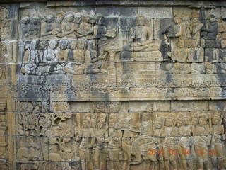 214 994. Indonesia - Borobudur temple - wall detail