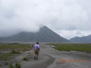192 996. Indonesia - Mighty Mt. Bromo - Sea of Sand - Adam running
