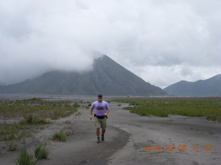 193 996. Indonesia - Mighty Mt. Bromo - Sea of Sand - Adam running