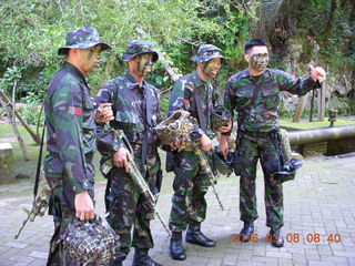 28 998. Indonesia - Bantimurung Water Park - soldiers