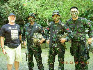 29 998. Indonesia - Bantimurung Water Park - Adam + soldiers