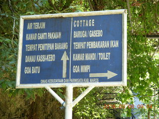58 998. Indonesia - Bantimurung Water Park - sign