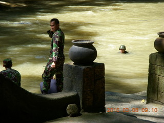 78 998. Indonesia - Bantimurung Water Park - butterflies - soldiers in the river