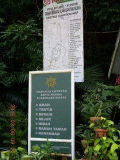 100 998. Indonesia - Bantimurung Water Park signs