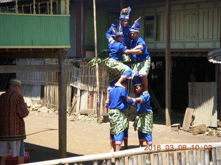 154 998. Indonesia village - dancers/acrobats